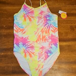 Colorful Tie-Dye Swimsuit